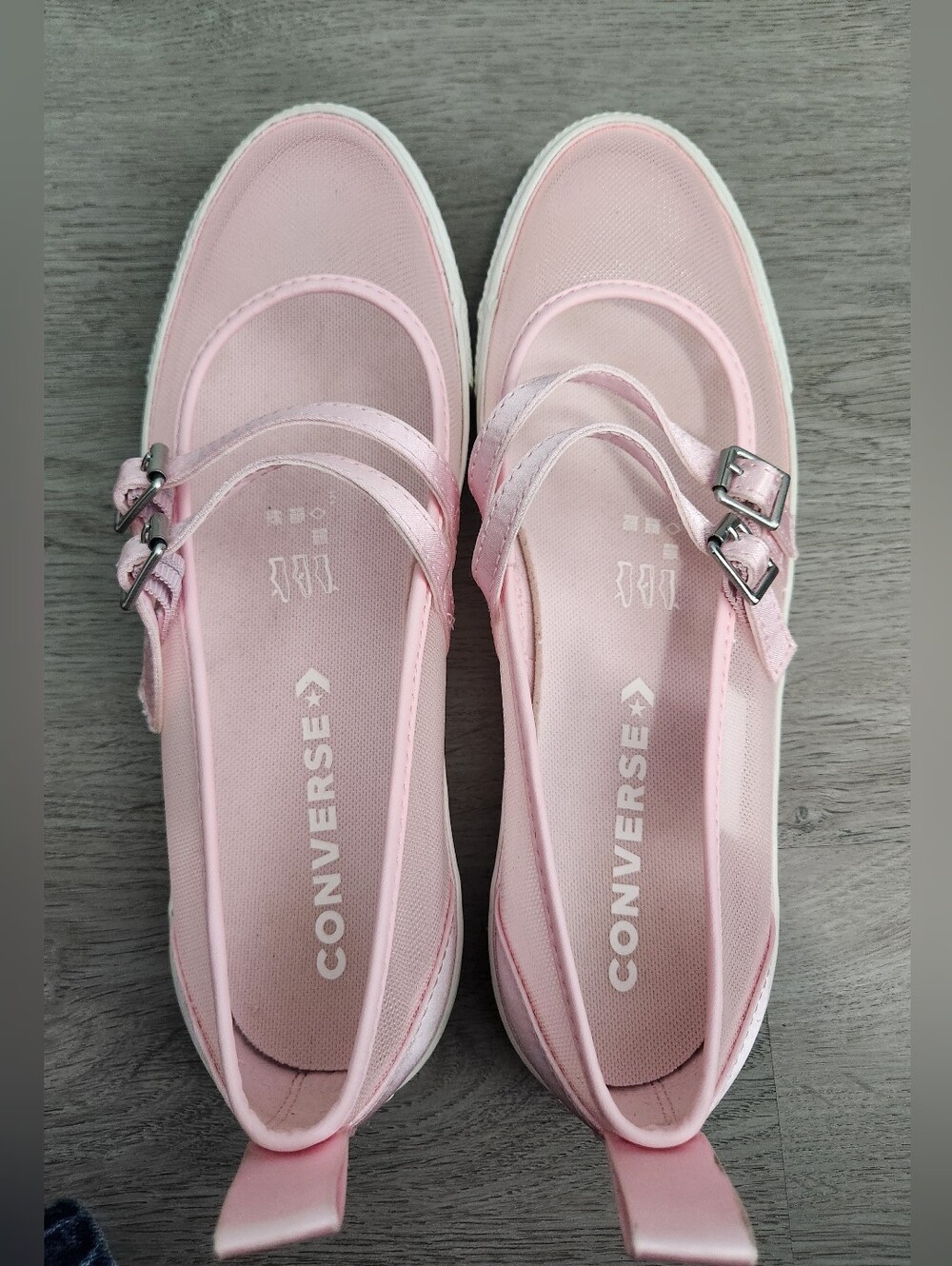 Converse Women’s Pink Mary Jane Canvas Shoes